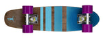 Ridge 22" Maple Wood Mini Cruiser Board: Dark Dye with 12 wheel colours