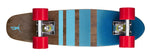 Ridge 22" Maple Wood Mini Cruiser Board: Dark Dye with 12 wheel colours