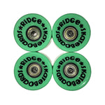 Ridge 59mm 78A PU Cruiser Skateboard Wheels w ABEC 7 Bearings Set of 4 in 17 colours