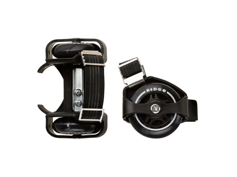 Ridge Heel Rollers: two-wheel rollers for your heels, w light up LED wheels, adjustable size