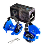 Ridge Heel Rollers: two-wheel rollers for your heels, w light up LED wheels, adjustable size