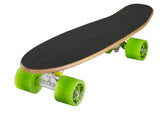 Ridge 22" Maple Wood Mini Cruiser Board: Dark Dye with 12 wheel colours