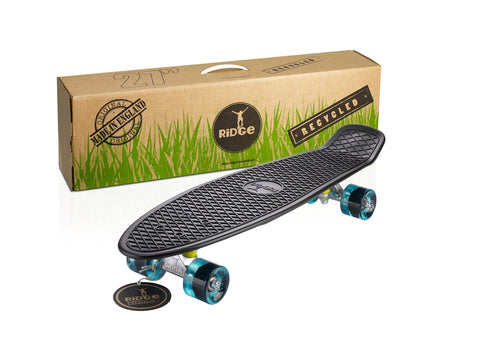 Ridge Recycled 27" Cruiser Complete Big Brother Skateboard UK-made, recycled car bumpers