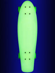 Glow in the Dark RiDGE Retro Penny Skateboard 22 White with Black Wheels Mini Cruiser