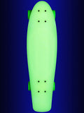 Glow in the Dark RiDGE Retro Penny Skateboard 22 White with Black Wheels Mini Cruiser