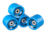 Ridge 59mm 78A PU Cruiser Skateboard Wheels w ABEC 7 Bearings Set of 4 in 17 colours