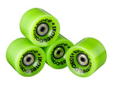 Ridge 59mm 78A PU Cruiser Skateboard Wheels w ABEC 7 Bearings Set of 4 in 17 colours