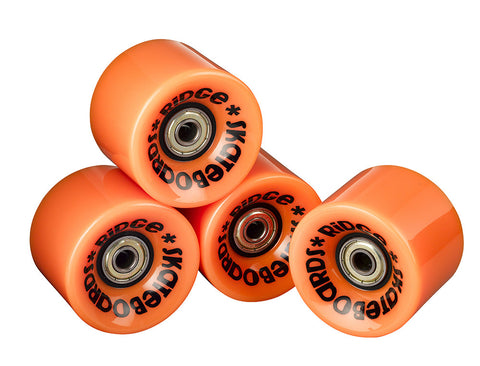 NONMON Roues LED 60mm 78A Pour Longboard - Lot 4 Roues + 8 Roulements ABEC-9 - Éclairage Auto-alimenté