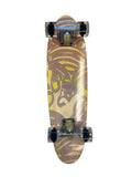 Ridge 28" Shark Complete Maple Mini Cruiser Longboard w 59mm soft wheels, ABEC 7 bearings