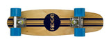 Ridge 22" Original Wooden Mini Maple Cruiser complete stripe board with a choice of 12 wheel colours