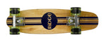 Ridge 22" Original Wooden Mini Maple Cruiser complete stripe board with a choice of 12 wheel colours