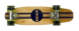 Ridge 22" Original Wooden Mini Maple Cruiser complete stripe board with a choice of 12 wheel colours