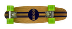 Ridge 22" Original Wooden Mini Maple Cruiser complete stripe board with a choice of 12 wheel colours