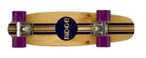 Ridge 22" Original Wooden Mini Maple Cruiser complete stripe board with a choice of 12 wheel colours